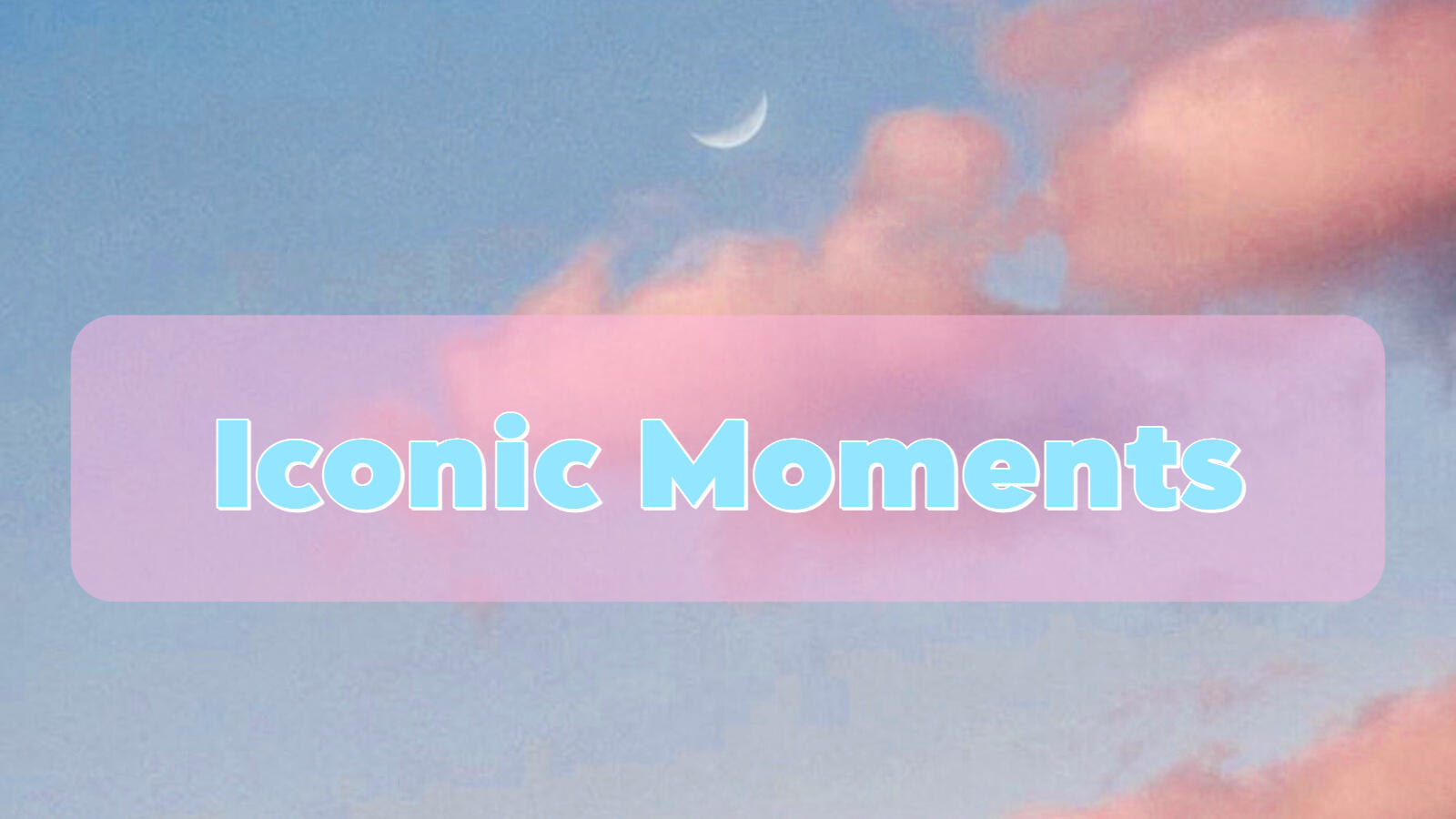 Picture that has the word Iconic Moments